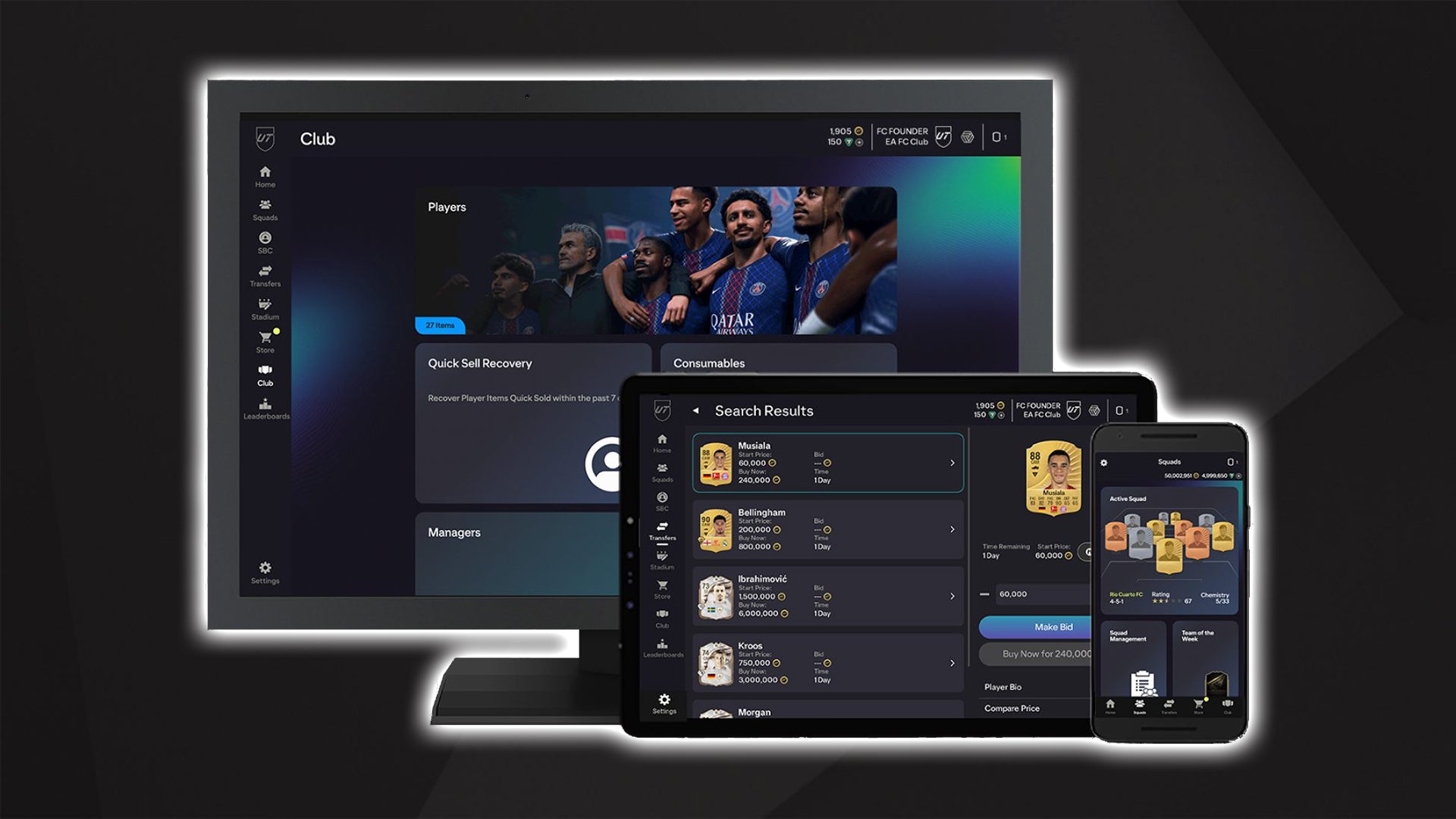 استكشاف تطبيق الويب FC 26