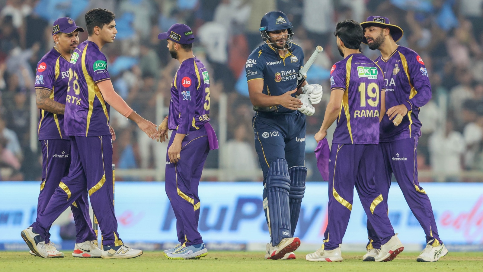 KKR vs GT: كولكاتا تحسم المواجهة بفارق 29 نقطة